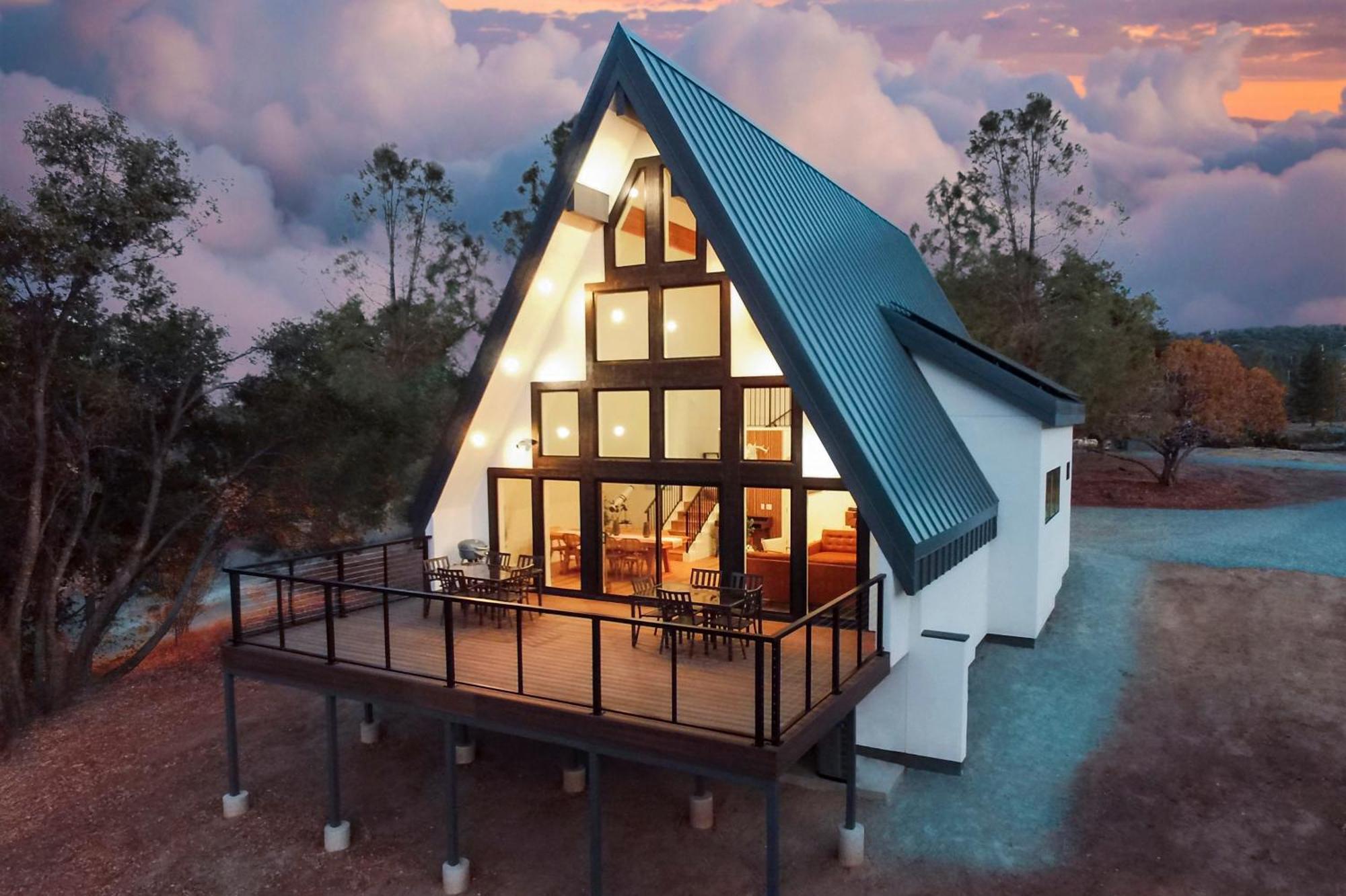 오크허스트 High End A-Frame - Hot Tub - Awesome Views - Yosemite - Electric Vehicle Friendly - Sleeps 10 빌라 외부 사진