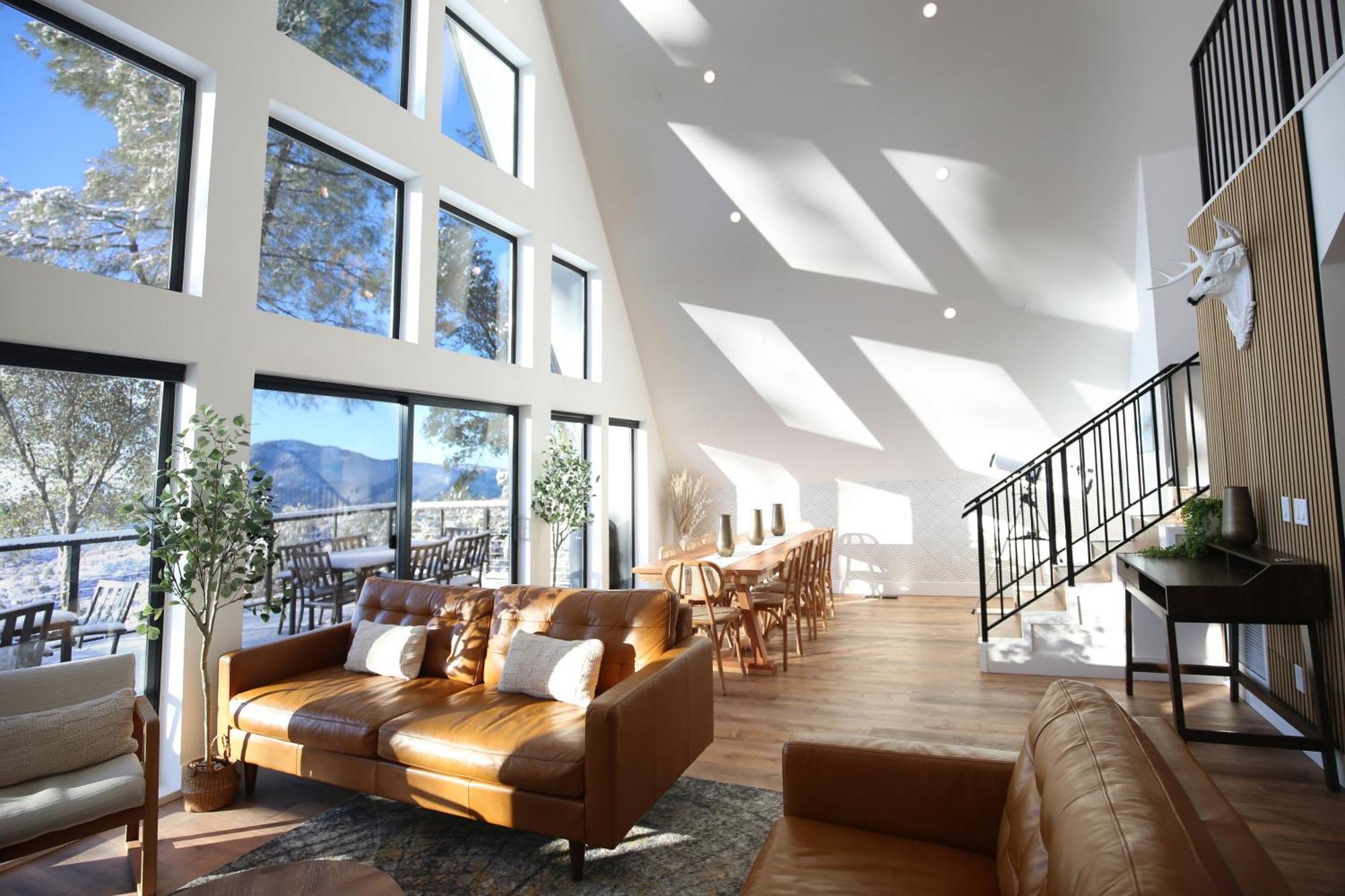 오크허스트 High End A-Frame - Hot Tub - Awesome Views - Yosemite - Electric Vehicle Friendly - Sleeps 10 빌라 외부 사진