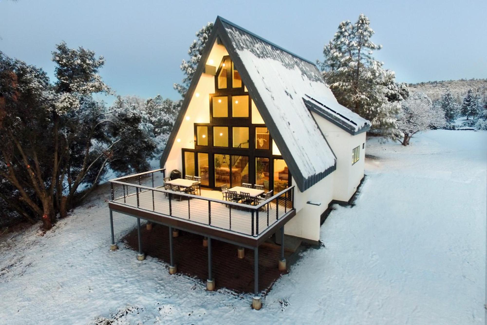 오크허스트 High End A-Frame - Hot Tub - Awesome Views - Yosemite - Electric Vehicle Friendly - Sleeps 10 빌라 외부 사진